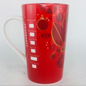 Starbucks 2013 Holiday Latte Mug / Coffee Cup